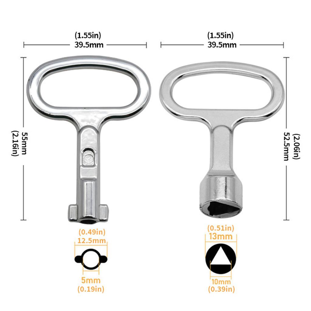 Water Spigot Keys Hydrant Keys for Wall Hydrant and Faucets Valves Repair Tool