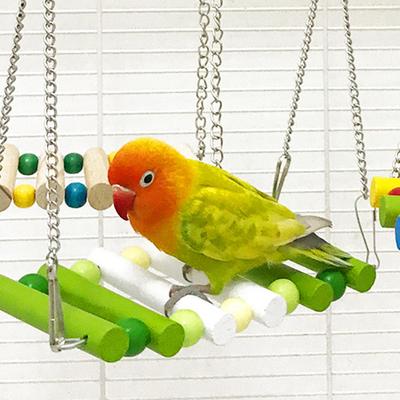 Игрушки для попугаев Клетка для птиц Качели Гамак Маленькие птички Жевательные игрушки Цветной подвесной гамак Игрушки для качелей Подставки для птиц Товары для животных
