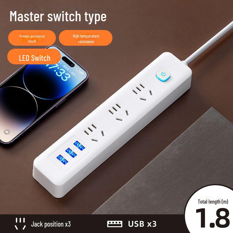 Xiaomi Smart Power Strip с USB, многофункциональный удлинитель, розетка для домашнего офиса