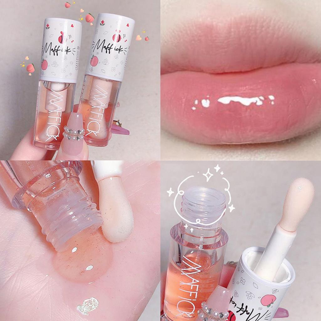 Lip Oil Gloss Moisturizer Jelly Lipstick Balm Big Lip Brush 5g Lip Plumper for Moisturizing Hydrating And Nourishing No-Sticky Gloss Lip Balm