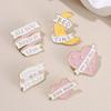 Elegant Geometric Heart Pin Creative Alloy Brooch Fashionable Personalized Gift