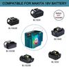 Для аккумуляторов Makita/Dewalt/Milwaukee/Bosch 18V Беспроводной Bluetooth-динамик с портом USB Type-C для стройплощадки, кемпинга, вечеринки