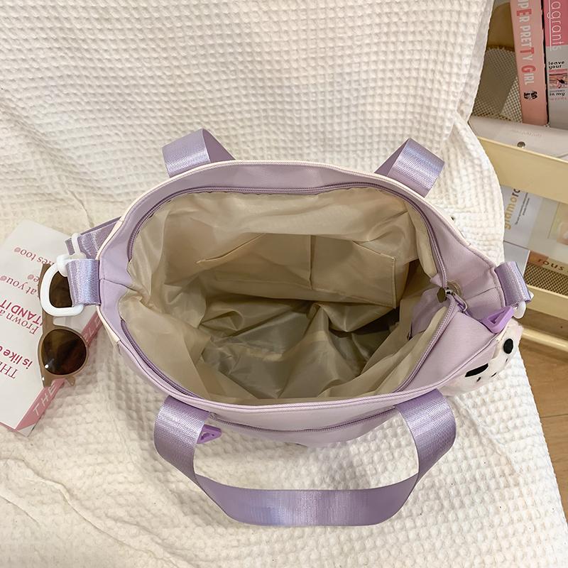 Сумка через плечо с цветными блоками, женская, большая вместительная сумка-тоут, легкая сумка, студенческая сумка через плечо