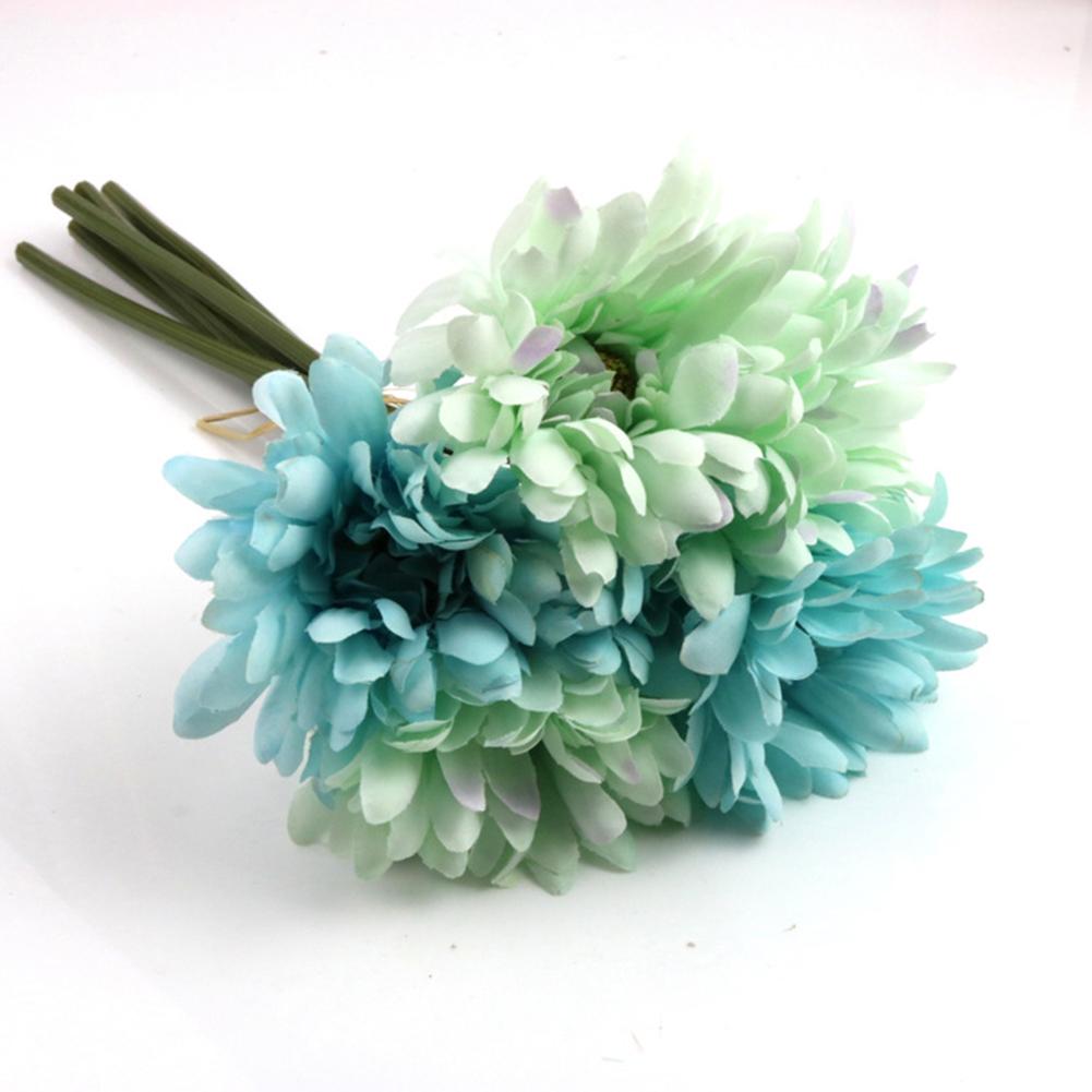 6pcs/bundle Artificial  Flowers Diy Gerbera Simulation Bouquet Home Wedding Decor Accessories
