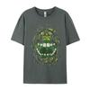 Слимер Лицо Хэллоуин Костюм Повседневные Футболки Оптом Camisa Досуг Хлопок Студент Роскошные Дизайнерские Футболки