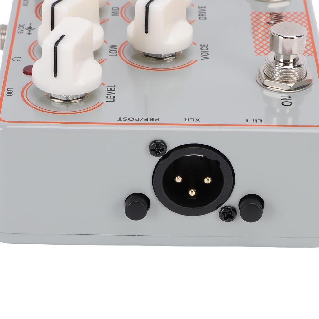Btuty Guitar Effects Pedal 4-in-1 DI Box AUX Input Headphone Output Metal Case True Bypass