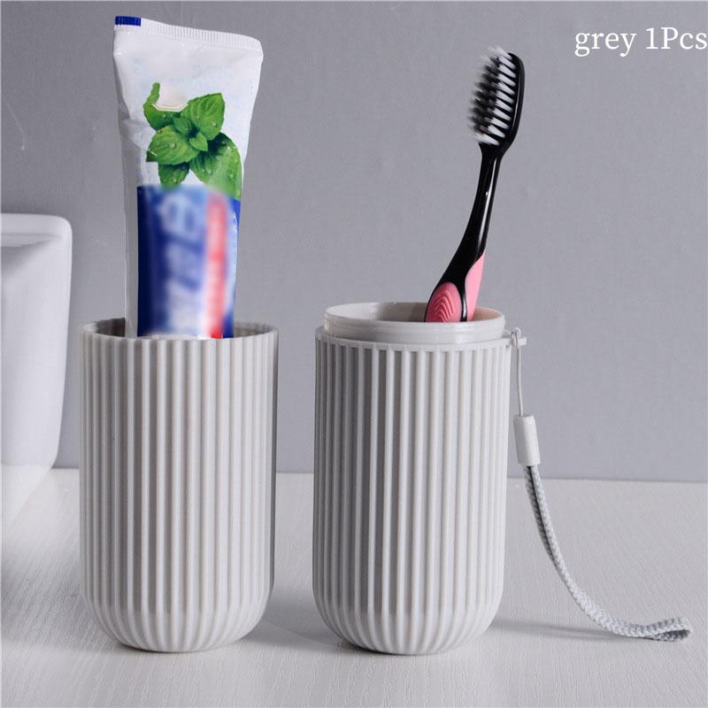 Дорожная полосатая коробка для зубных щеток, портативный стаканчик для полоскания рта, набор зубных щеток, набор для зубов, баночка для зубов Nordic Simple