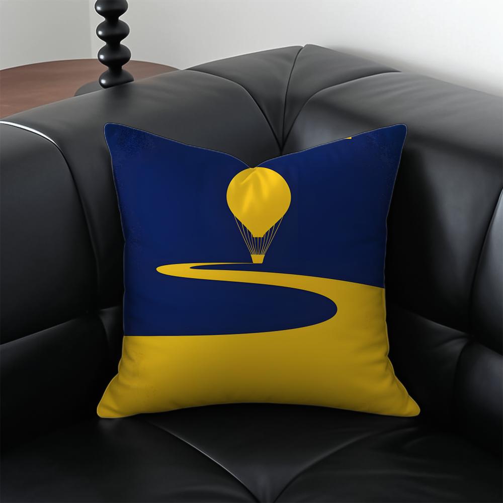 Aesthetic Style TThe WWizard Of Ozs Pattern Cushion Cover Pillow Case Antidustmite Invisible zipper silky plush cushion