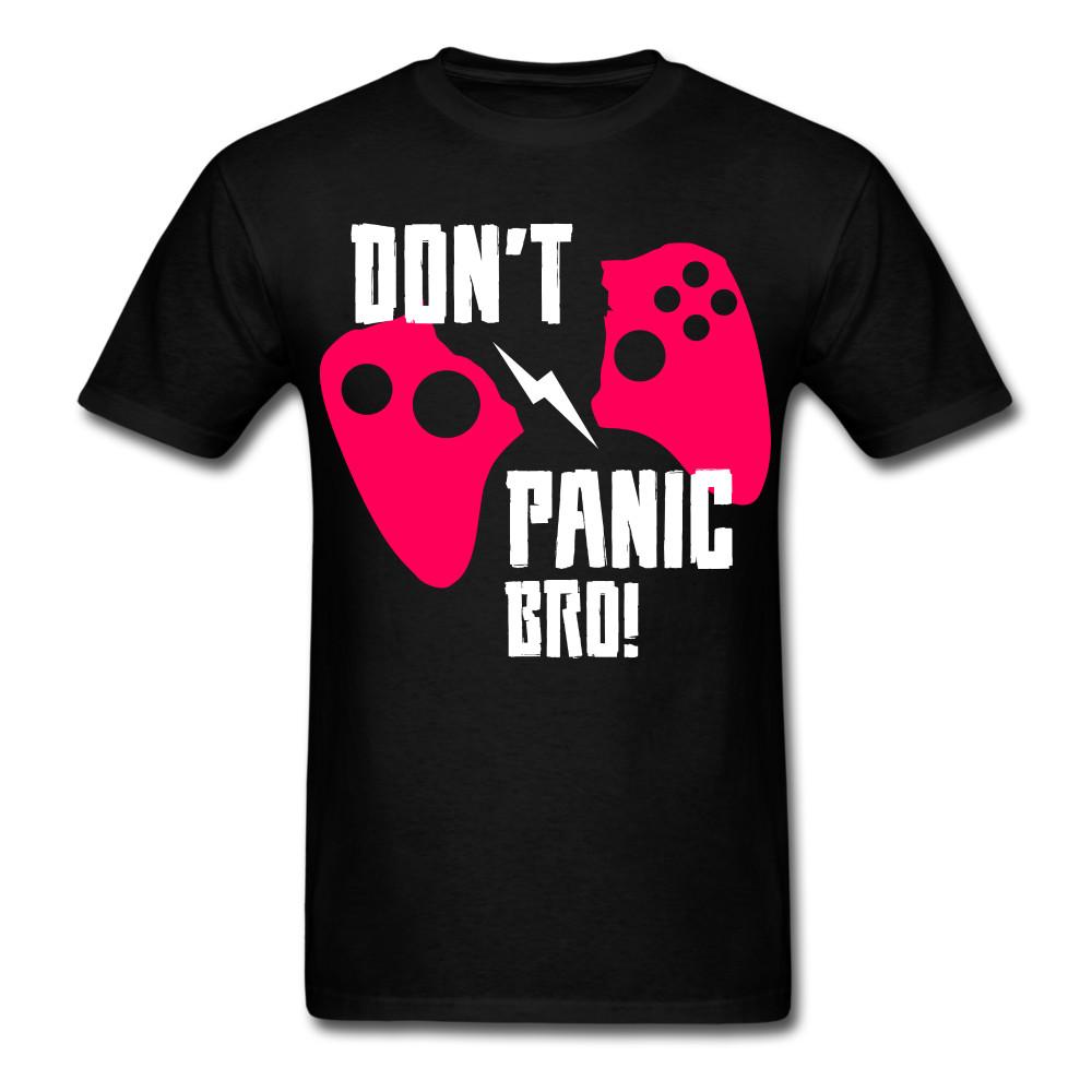 Футболка Don't Panic Bro Сломай Контроллер Подарок для Геймера Футболка Размер S-6XL