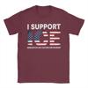 I support ICE Immigration and Customs Enforcement T Shirt Men Cotton T-Shirts O Neck Tee Shirt Short Sleeve Clothes Plus Size