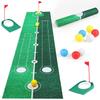 Complete Golf Putting Practice Set Includes Mat and Accessories for or Multiplayer Use to refines Technique Anywhere