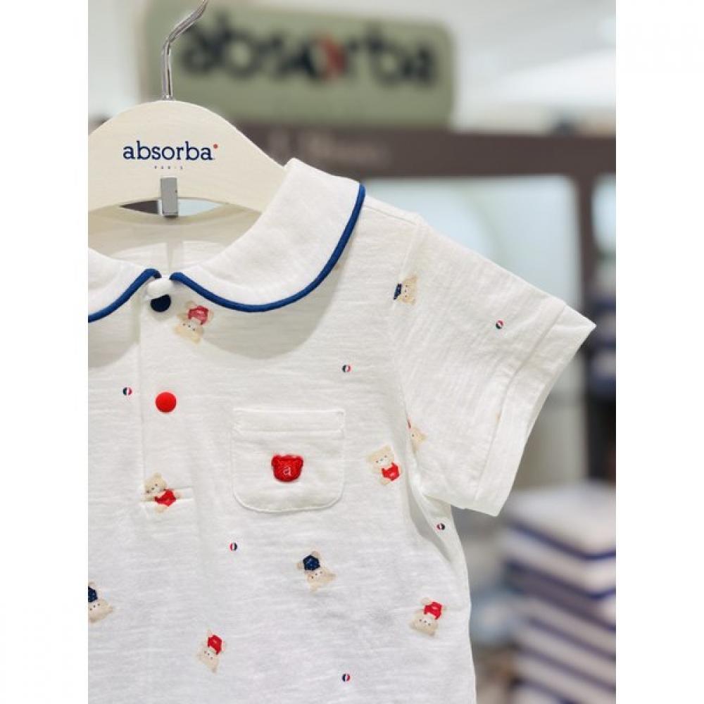Absorba Bebe Short Sleeve Set White Ivory A1313011