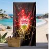 Пляжное полотенце с принтом футбольного клуба VfB Stuttgart, Большое, Мягкое, Быстросохнущее, для Пляжа, Кемпинга, Плавания