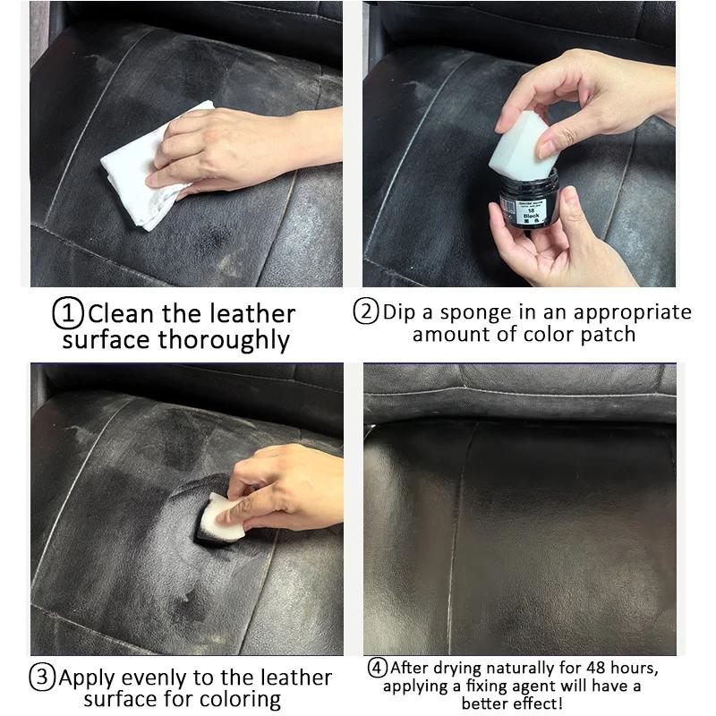 Набор для ремонта кожи автомобиля Жидкий бальзам для восстановления кожи Инструмент для ремонта без нагрева Дыры, царапины, трещины, разрывы Набор для восстановления обуви