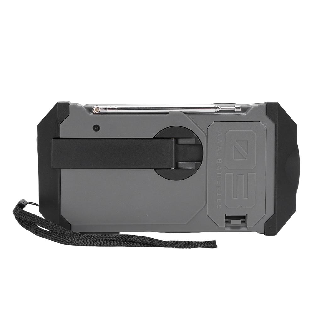 Солнечное радио с ручным приводом, многофункциональное, водонепроницаемое IPX4, аварийное радио с AM-модуляцией частоты, со светодиодным фонариком