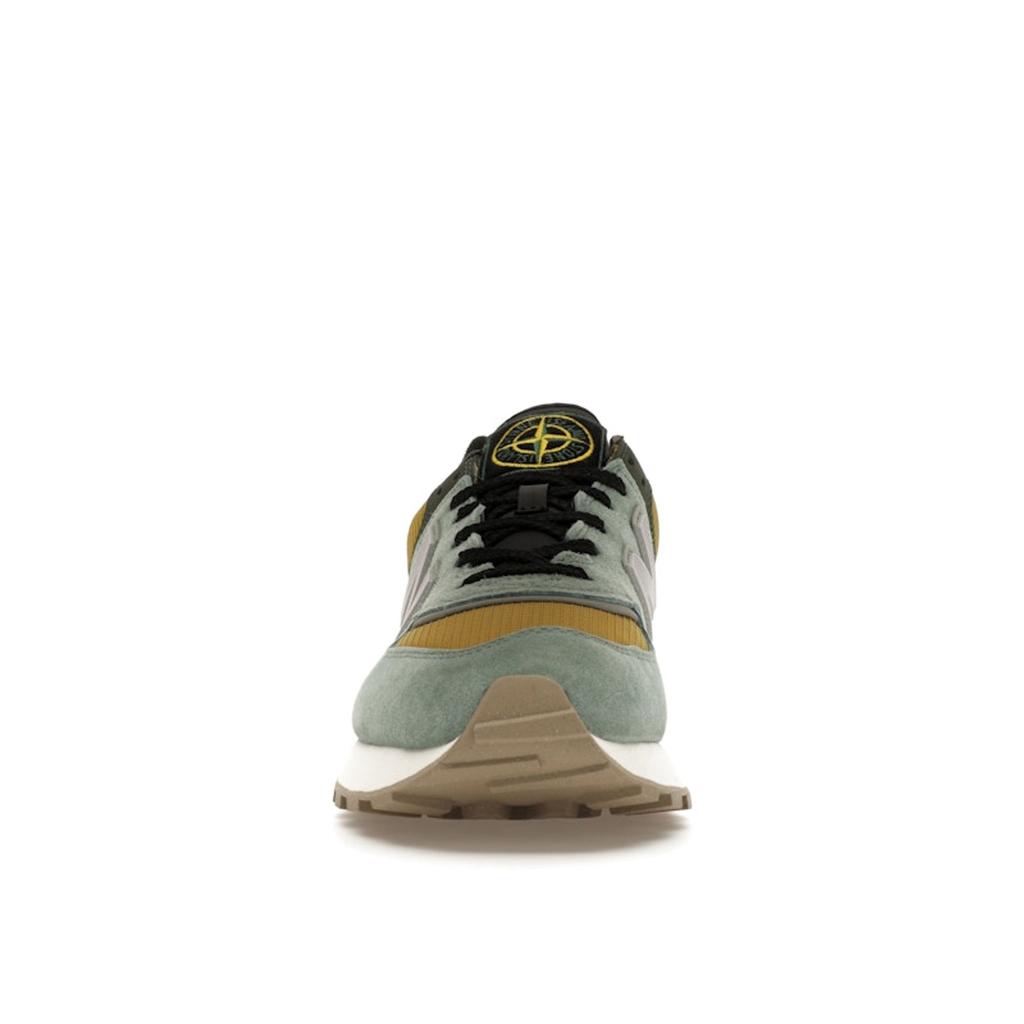 Stone Island X New Balance 574 Legacy Light Green Unisex Sneakers Mustard-Gold U574LGTN
