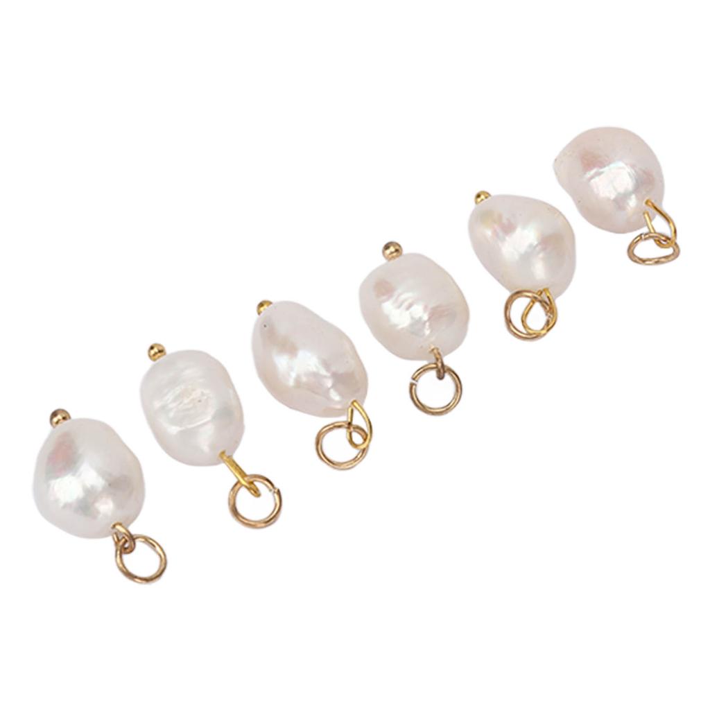 6 шт. подвеска из барочного жемчуга, культивированный пресноводный жемчуг для серег, ожерелья, подвесок, брелоков, для рукоделия, большого размера