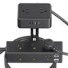 Clamp Desk Edges Power Strips 13AC Outlets 3USB Port PD20W Charging Hubs for Laptops, Tablets and Cell Phones in Room