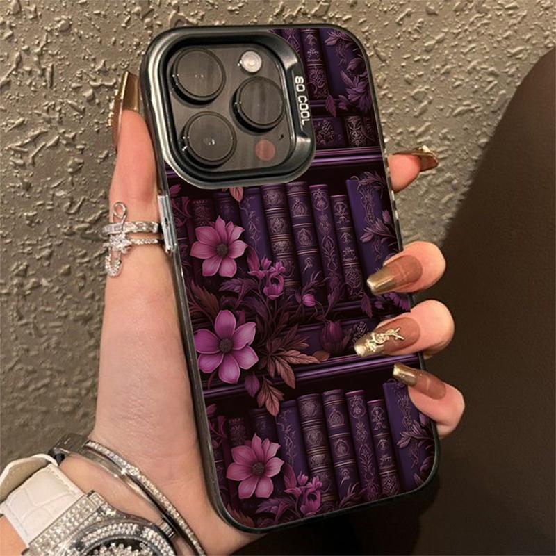 Креативный чехол Bookshelf Electroplate IMD для Samsung Galaxy A06 A16 A23 A26 A34 A36 A55 A56 S25 S24 S23 S22 Ultra Plus FE Cover