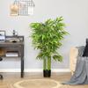 Artificial Plant, Plastic Bamboo in Pot, 780 Leaves, Realistic Look, Minimal Maintenance, 140 cm, Green