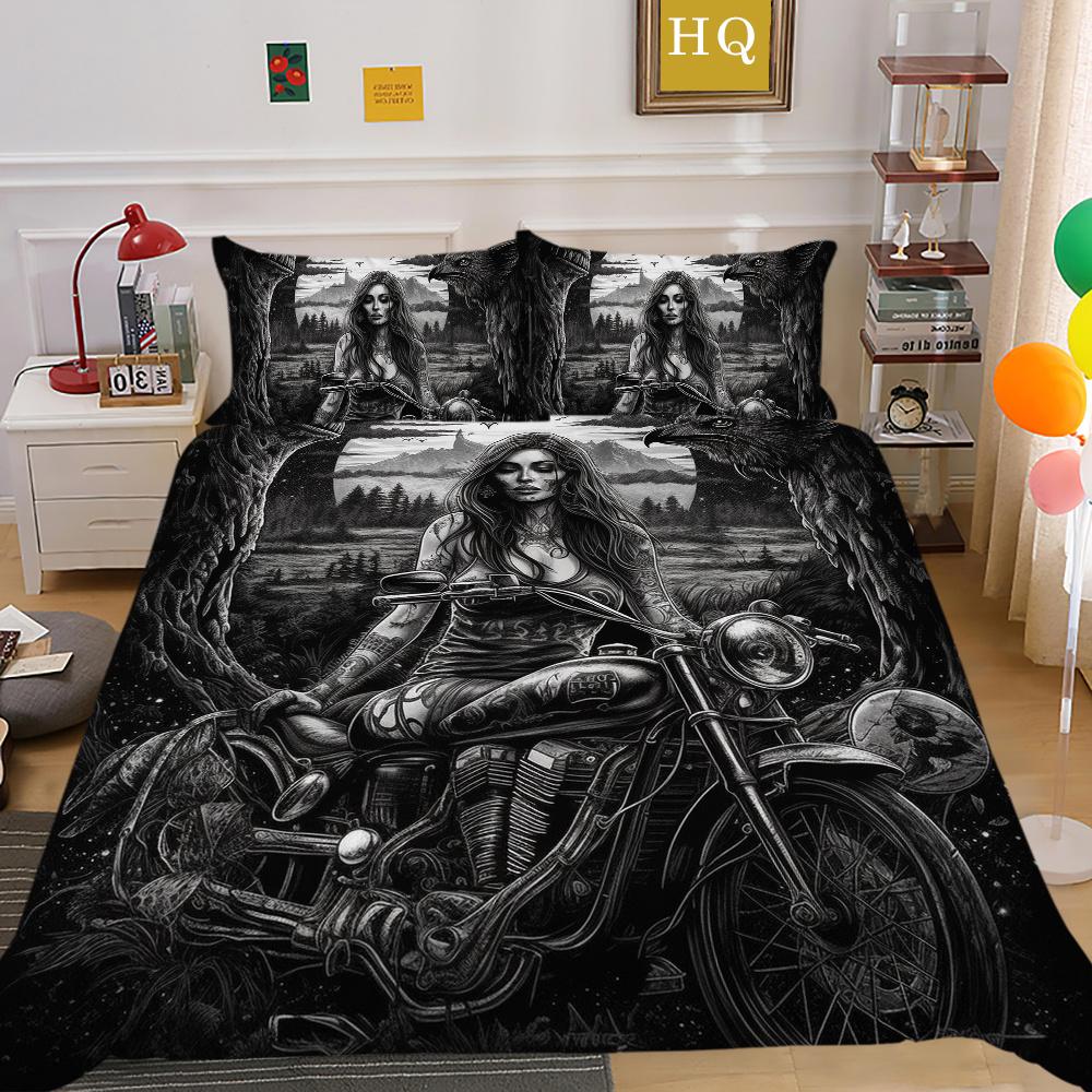 Красота черепа Покрывала с принтом Queen Twin Size Одеяло из микрофибры Набор для женщин и мужчин Модная постельная одежда