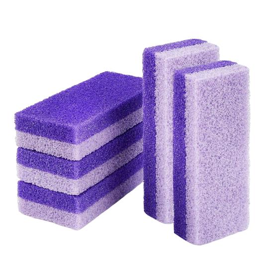 Foot Pumice Stone with Stripes Double-Sided Hard Skin Callus Remover And Exfoliator Professional Pedicure Tool for Feet