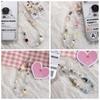 Phone Charms Beaded Phone Chain Star Pearl Mobile Lanyard Phone Strap Women Girls