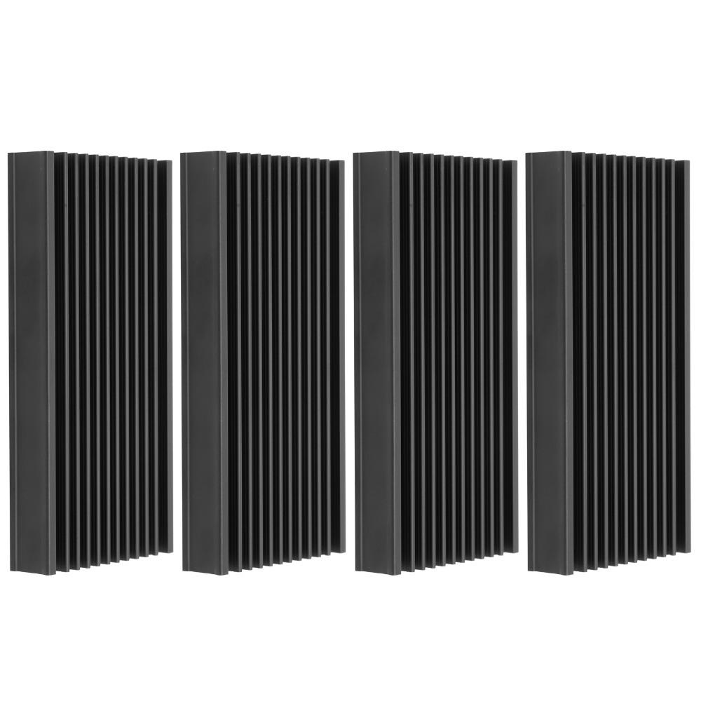 4Pcs 100*50*12.7mm Heat Sink Aluminum Heat Sink Chip Aluminum Heat Sink Circuit Board