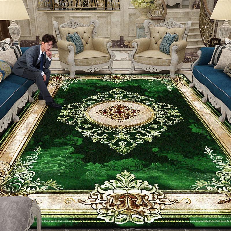 Большой Площади Великолепный Ковер Гостиная Европейское Украшение Кофейный Столик Напольный Коврик Нескользящий Ковры для Спальни Гардеробной Настраиваемый