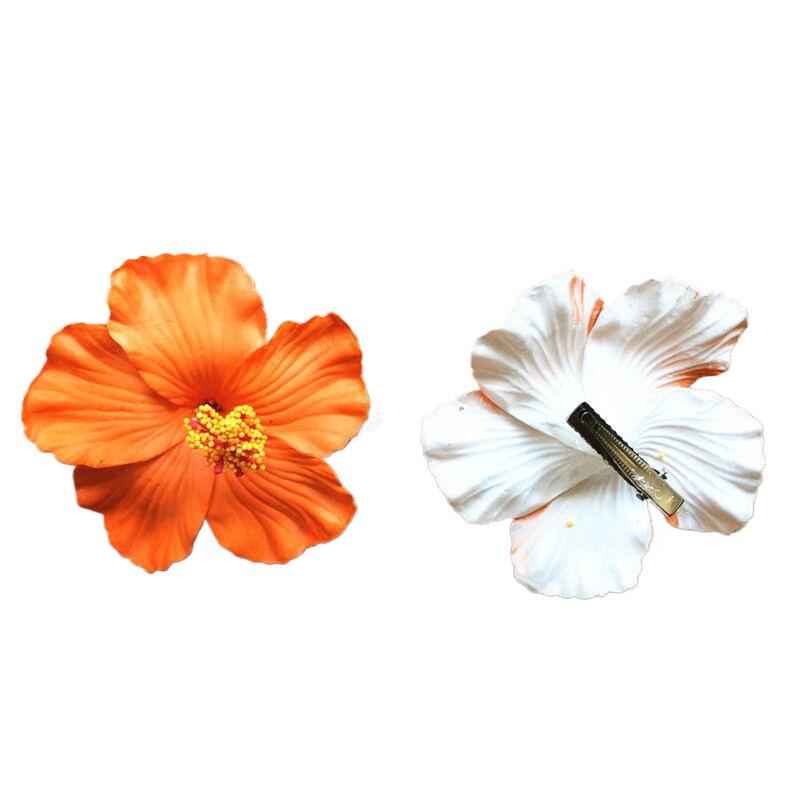 Гавайские красочные заколки для волос с цветами для женщин и девочек, романтические богемные заколки с челкой на бок, заколки для волос Bb, аксессуары для волос