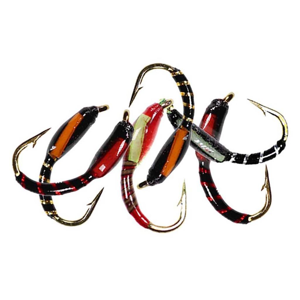 24 шт./кор. Ассорти из эпоксидной нимфы, мухи, мошки, форели, форели, наживка для ловли нахлыстом, искусственные приманки