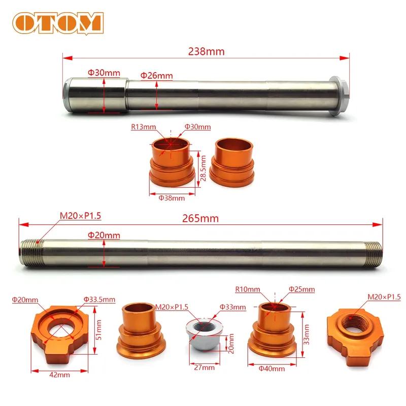 Motorcycle CNC Accessories Front Rear Axle Wheel Hub Shaft With Nut Kit For For KTM EXC EXCF SXF XCF HUSQVARNA FC FX TC