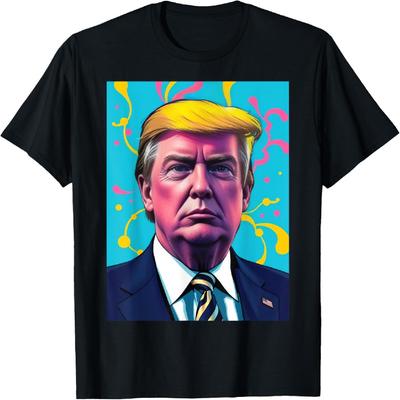 Футболка с поп-арт портретом Дональда Трампа