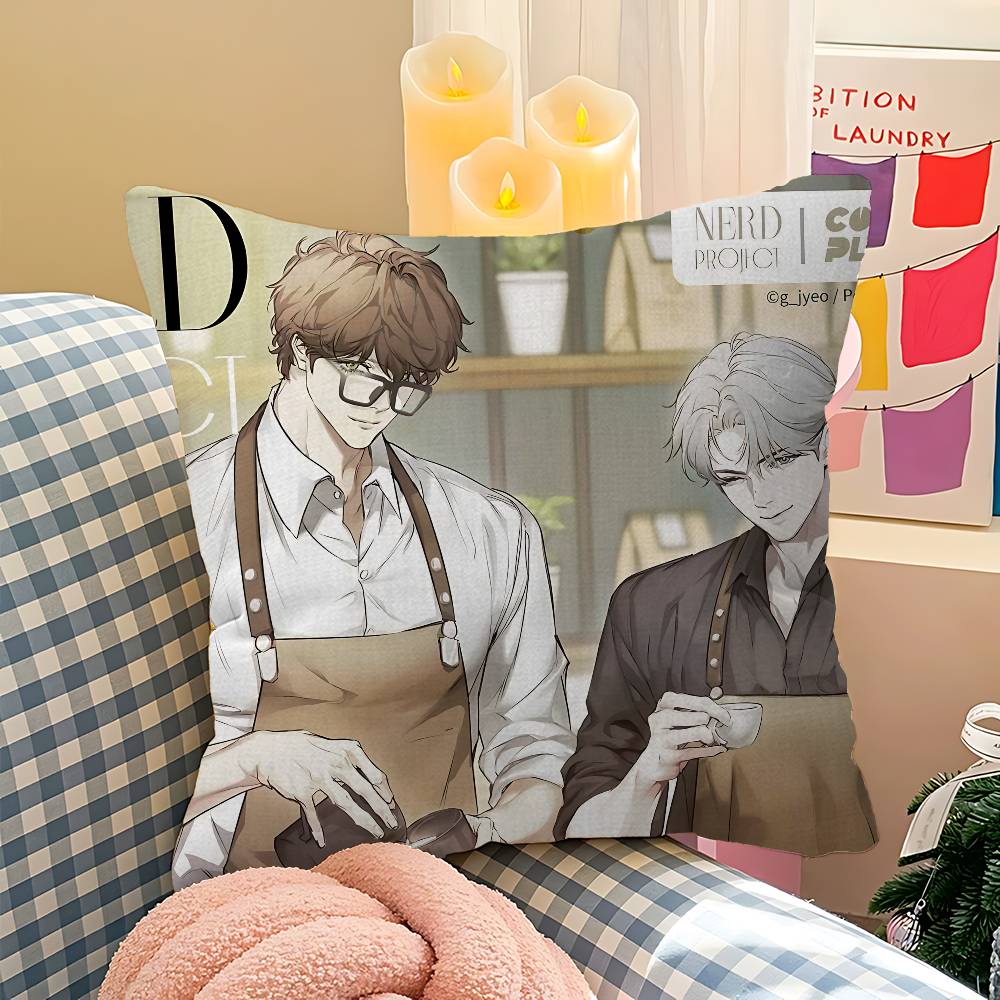 Подушка с принтом из аниме Nerd Project Bl Дюймы Сельский Декор Домашние Декоративные Подушки Для Дивана