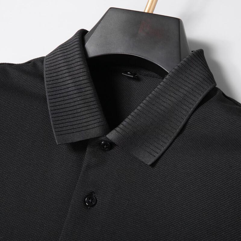 Men's Plus Size Silk Blend Short Sleeve Polo Shirt