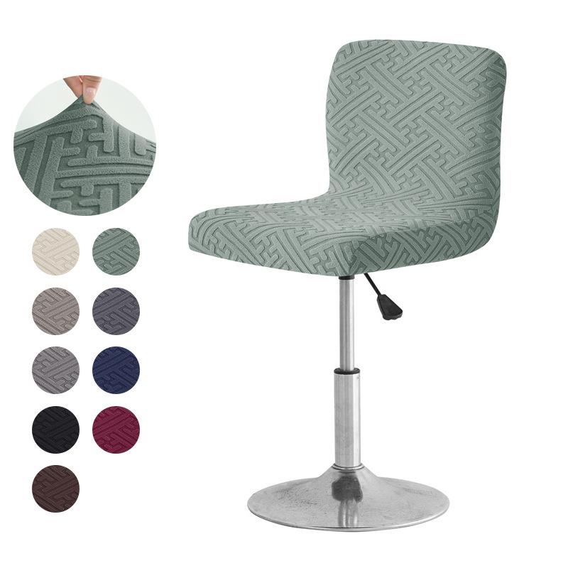 Чехол для барного стула Дом Отель Бар Низкая спинка Высокий табурет для ног Чехол Эластичный Пылезащитный чехол Чехол для вращающегося стула