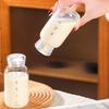 Милая Стеклянная Кружка с Крышкой и Трубочкой Шкала Времени для Кофе Сока Чай Матча Прозрачная Стеклянная Бутылка для Воды Портативный Герметичный Стеклянный Стакан