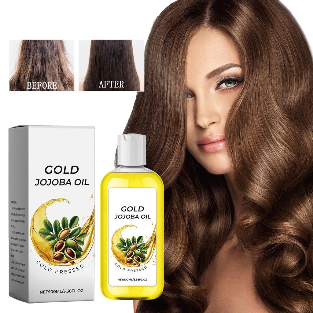 Масло жожоба для кожи, волос, ногтей, кутикулы тела — нерафинированное и не содержащее гексана, натуральное увлажняющее масло-носитель жожоба, масло-носитель для лица, массаж Гуа Ша, 100 мл