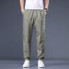 Мужские брюки из хлопка, повседневные эластичные мужские брюки, мужские длинные прямые, высокое качество, 4 цвета, брючный костюм больших размеров 42, 44, 46 CY6233