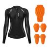 Women Motorcycle Soft Armor Shirts Motocross Riding Armored Base Layers Shoulder Pads