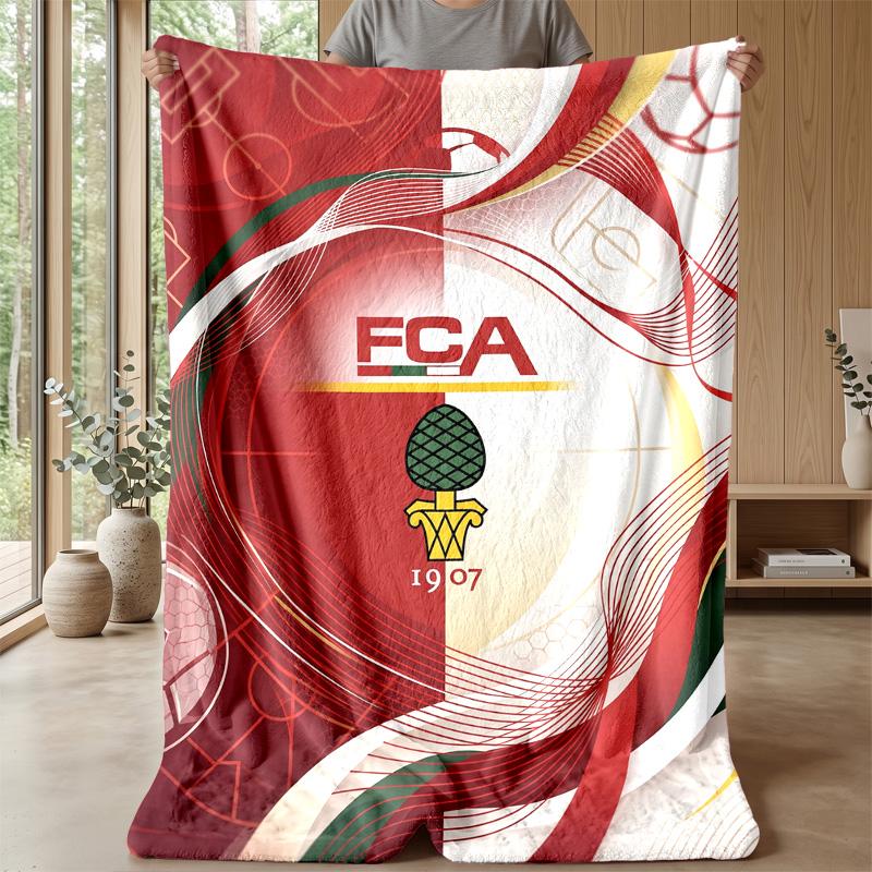 FC Augsburg FC Soft Flannel Fleece Blanket Lightweight Cozy Warm Throw Blanket For Sofa Bed Home Decor