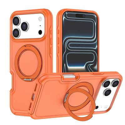 Для iPhone 17 Pro Max 360 Толстый держатель Противоударный Магнитный чехол для телефона