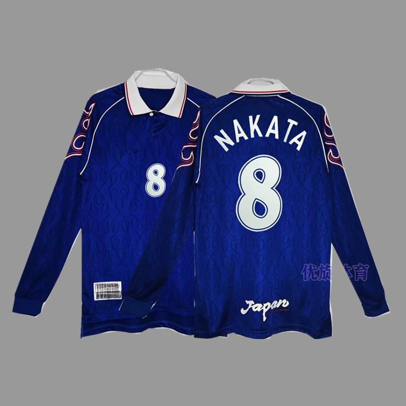 Retro Long Sleeve Football Jersey - Beckham Zidane Messi Ronaldo Classic Soccer Shirt
