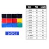 Heat Shrink Tube Set For Wire Cable Insulation Protection Assorted Colors And Black Sizes With Storage Box Diy Electrical Repair