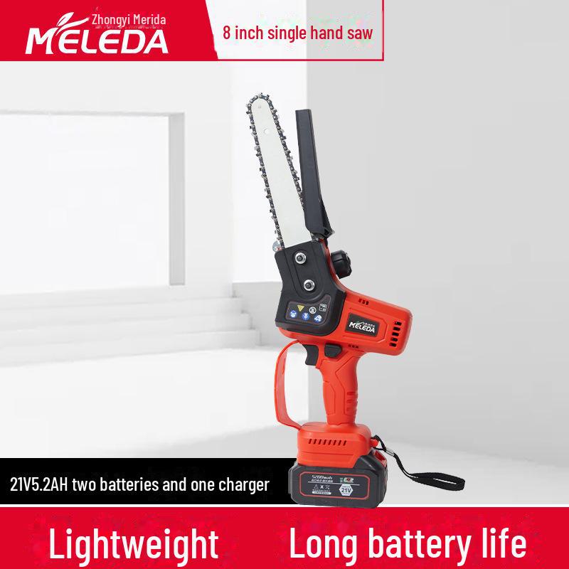 Бесщеточная электрическая цепная пила Merida с литиевым аккумулятором для домашнего и наружного использования