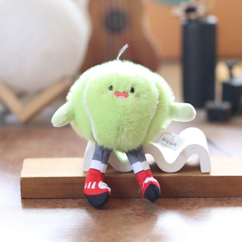 Basketball Football Sports Equipment Pp Cotton Plush Keychain Bag Decor Kids For