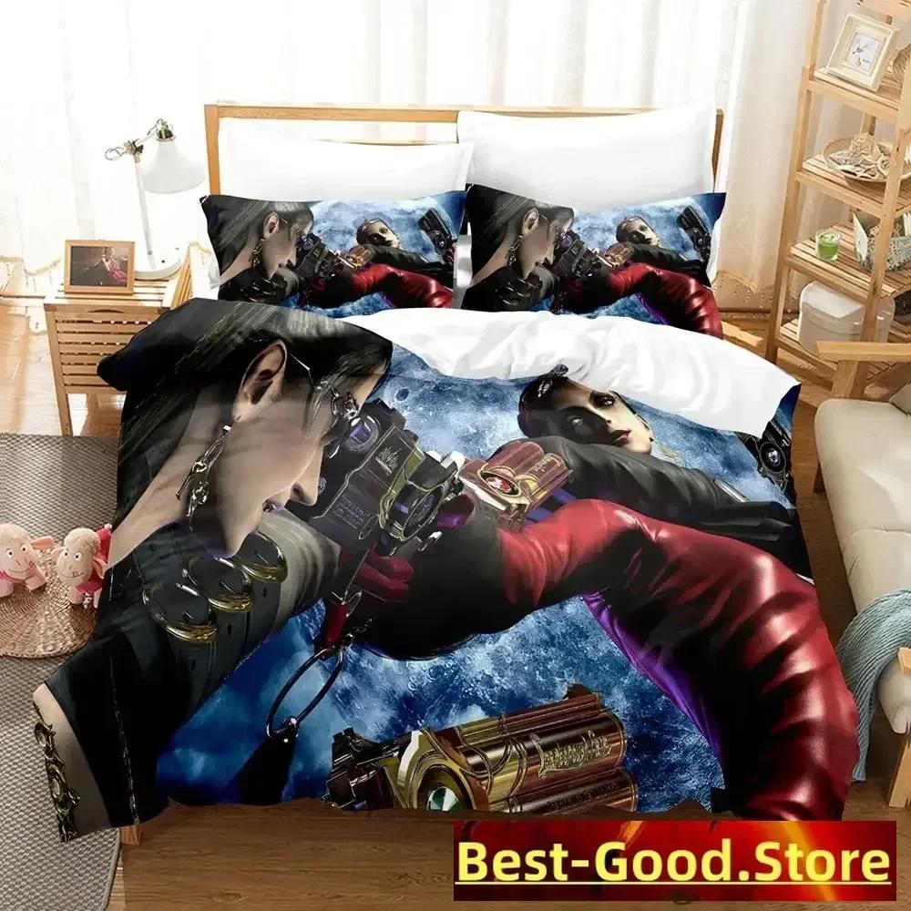 Новый комплект постельного белья Bayonetta Пододеяльник Полный Queen King Размер Наволочка Кровать или Печатный Комплект для Спальни Взрослого Ребенка Односпальный Twin