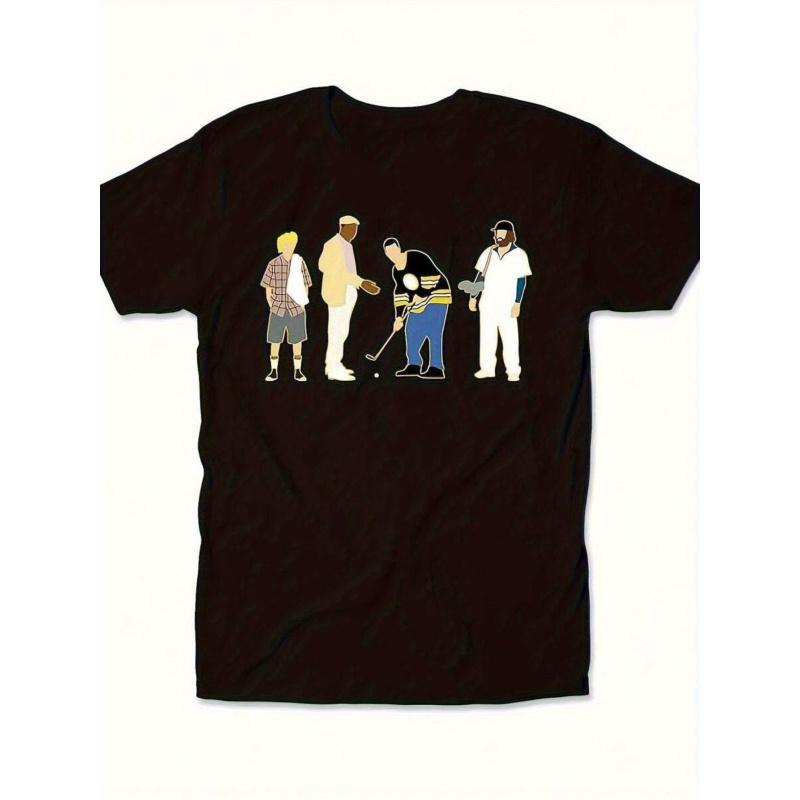 Happy Gilmore 'It'S All in The Hips' Golf Comedy T-Shirt - 100% Casual Fit Heat Transfer Printed Machine Washable 100% Pure Short Sleeved Shirt