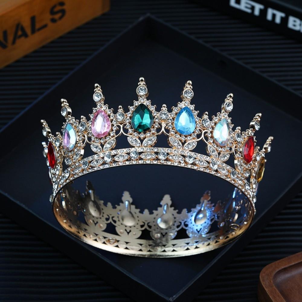 Elegant Bridal Tiara Vintage Crystal Headpieces King Rhinestone Wedding Crown Special Event
