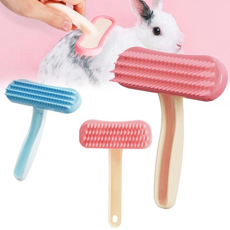 Rabbit Comb Silicone Small Pet Comb Cat Hair Comb Brush, Guinea Pig Hair Cleaning Beauty Care Tool Beauty Trimmer Pet Bath Comb